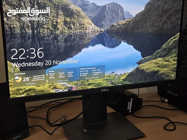 شاشة dell full hd 75 hz نظيفة جدا بسعر جدا مناسب