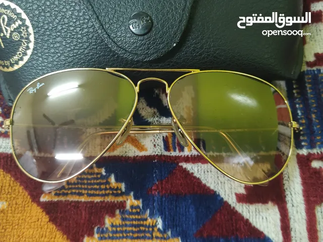 نظارة ريبان لون عسلي عاكس اصلية