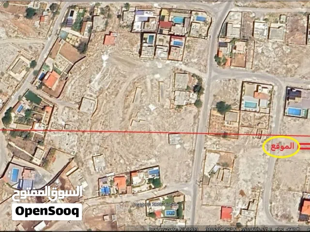 ارض 292 متر في منطقة الجوفه الشاليهات بجانب شاليه ارنون والشاليه الذهبي مطله على الغور والبحر الميت