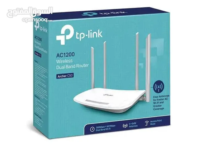 راوتر الانترنت بتقنية الواي فاي من شركة TP-Link Archer C50 بسرعة عالية اكثر من قيقا بت في الثانية