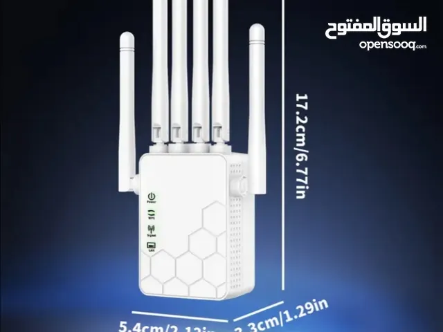 موسع/معزز واي فاي OEKE - سعة 25 جهاز، نطاق مزدوج 2.4GHz/5GHz، تغطية 360°، تحليل إشارة ذكي