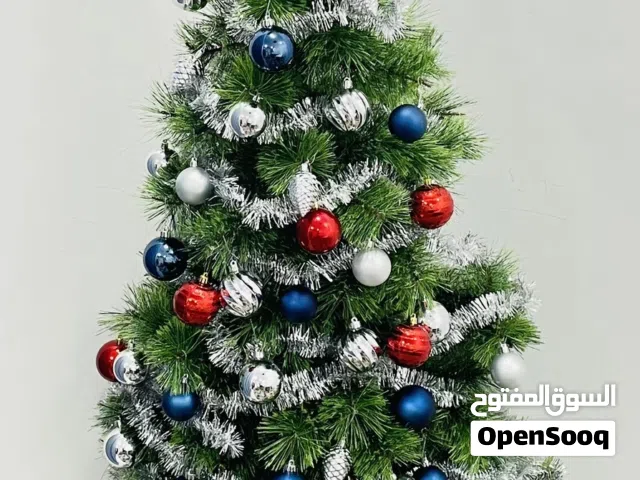 Tree 2.1m High with 45 Decorating Accessories Most from West Elm in Excellent Condition