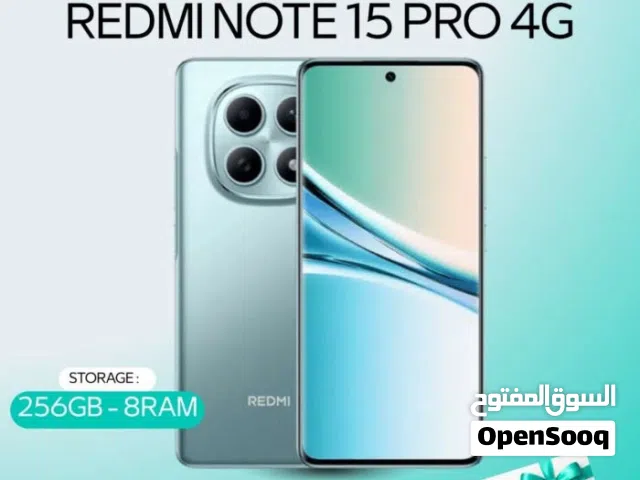 XIAOMI REDMI NOTE 15 PRO ( 256GB )  / RAM 8 NEW /// شاومي ريدمي نوت 15 برو ذاكره 256  الرام 8