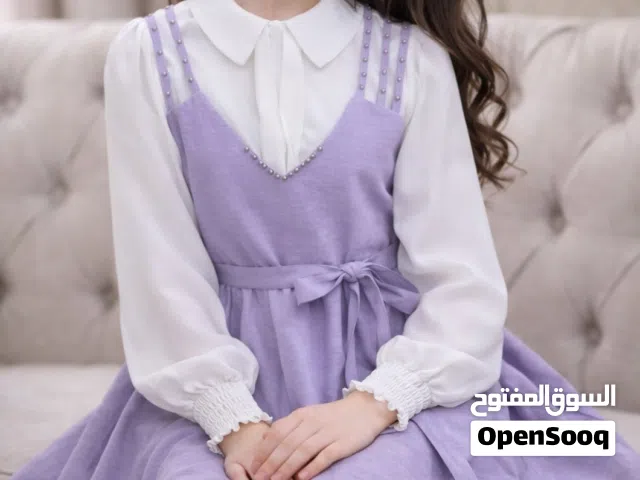 فستان انيق تركي من قطعتين لسن المحير