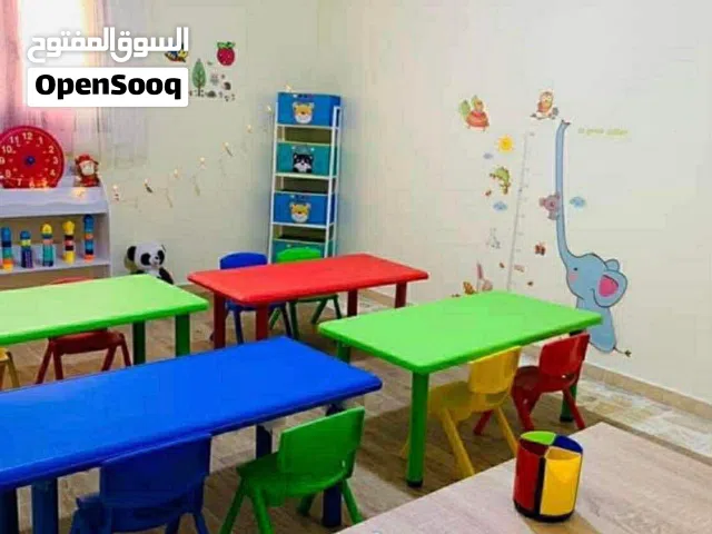 طاولة اطفال عظم تقيل رجلين حديد 1.20*60 متر
