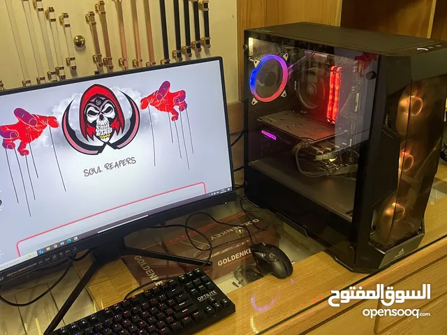 كمبيوتر gaming + شاشة 144 هرتز+ ماوس لوجتك + كيبورد ماكانيكال فانتك