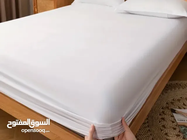 طقم ملاية فندقي أبيض ساده أستيك 25 ريال فقط.