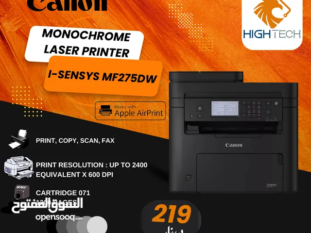 طابعه كانون مونوم كروم ليزر MF275DW طباعه ونسخ فاكس وفاكس Canon Laser Printer