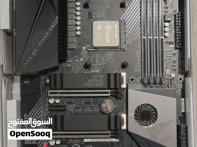 معالج rayzen 7 5800x  مع مذربورد X570 AORUS PRO WIFI