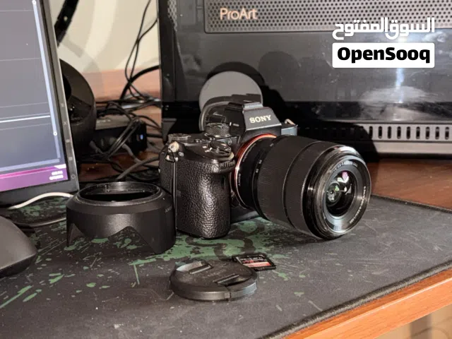Sony a7iii with lens and memory card and original battery with charger