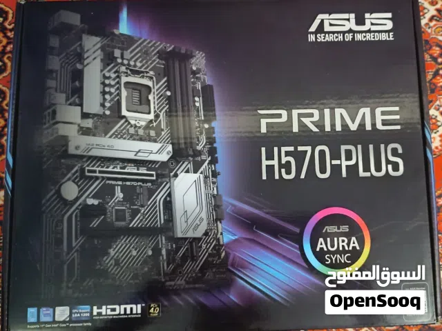 للبيع لوحة أم ASUS Prime H570-Plus (بحالة ممتازة مع الكرتون)