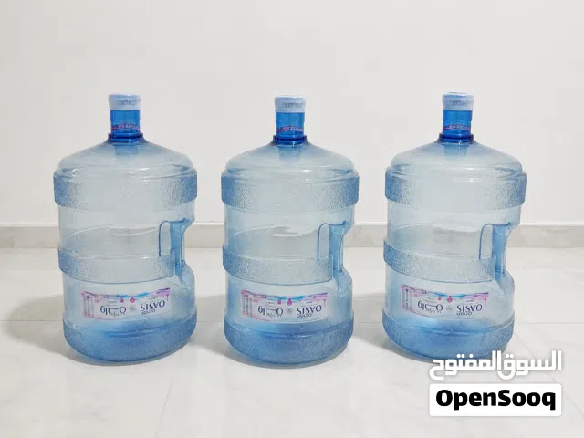 5 Gallon Water Bottles  3 nos