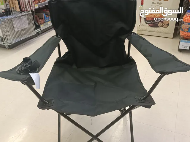 كرسى قماش لون اسود