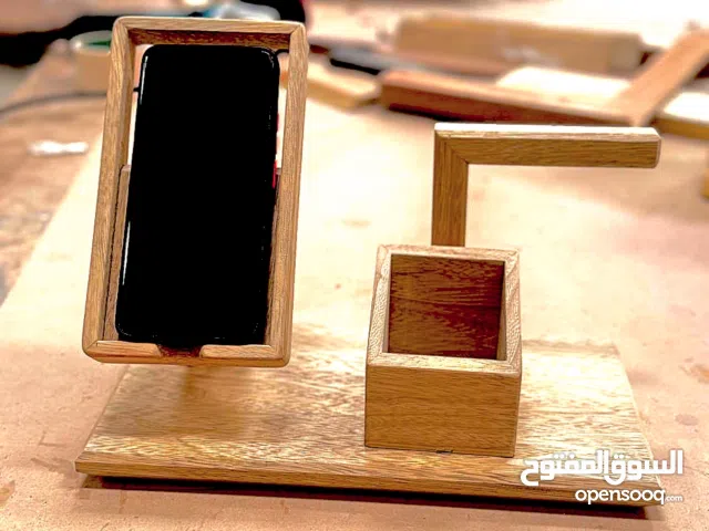 mobile wood cover    and watch   stand