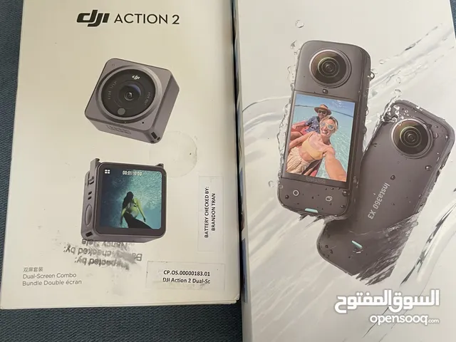 Insta 360 x3 and DJI action 2 with accessories all together