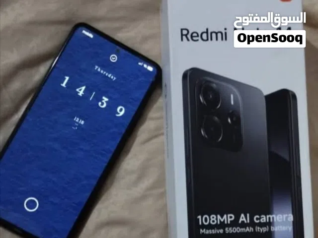 redmi not 14 6/128 بكامل حاجياته