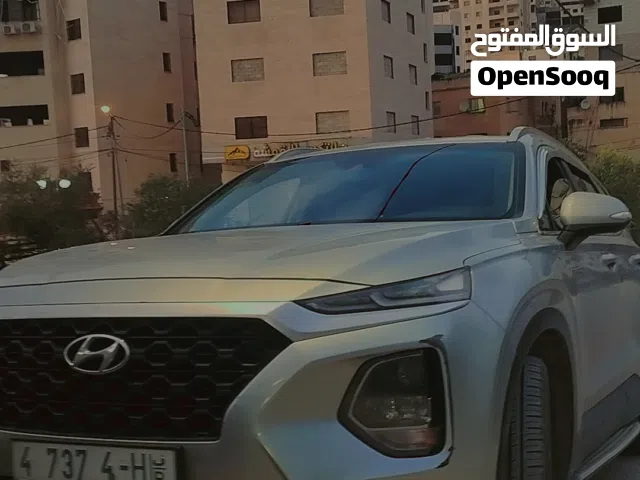 هيونداي سنتافيه لون فضي موديل 2018 ترخيص 2019 شكل 2019 135000 كم ديزل مقعد كهرباء شاشة اندرويد