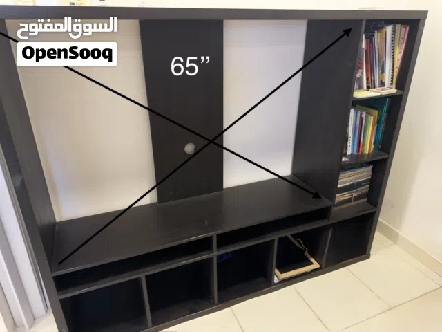 رف حق التلفزيون يوسع 65 بوصه و اكثر من رفوف
