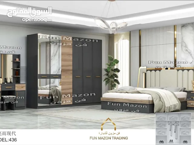 غرف نوم 7 قطع مع دوشك طبي 5 ستار وتركيب مجاني