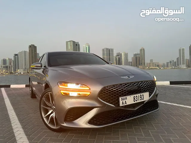 للأيجار سيارة جنيسيس  Genesis G70 -2023 فول مواصفات  - متوفر اللون الأسود 2023 و اللون الفضي 2023