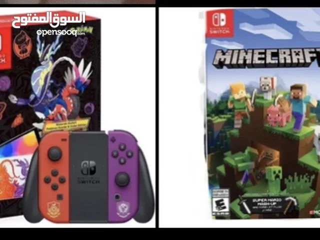 nintendo switch oled pokemon + nintendo switch ماين كرافت