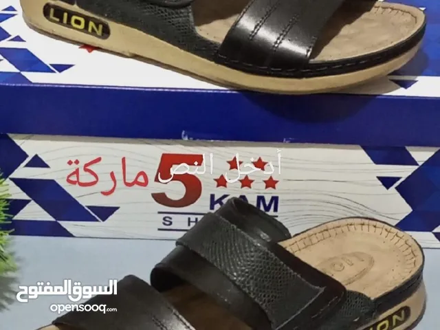بابوج رجالي جديد جلد طبيعي طبي نوعية ممتازة لون أسود نمرة 41 للبيع