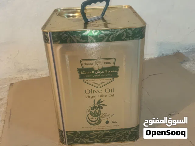 تنكة زيت زيتون بلدي اصلي مكفول داخل المعصره على الفحص