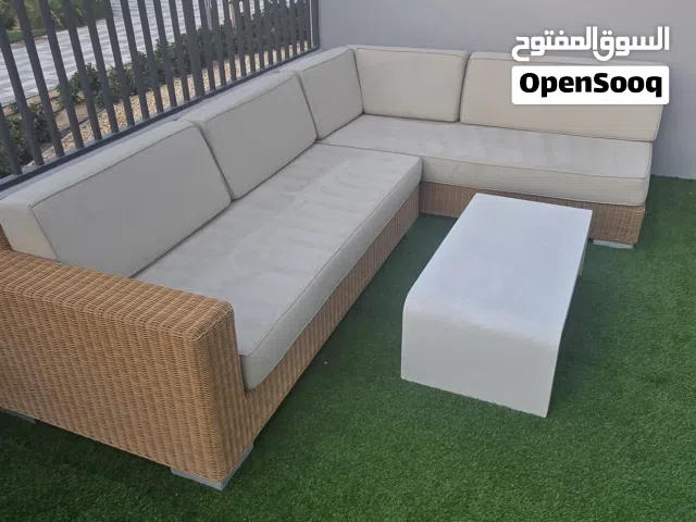 Outdoor garden furniture - Beige Left Arm Sofa - 2.2m