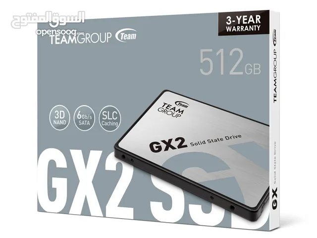 Team Group GX2 2.5" 512GB SATA III 3D NAND TLC Internal Solid State Drive (SSD)