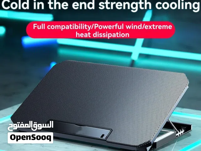 قاعدة تبريد لللاپتوپ او الايپاد بمروحتين ماركة 17 MC Q100 Laptop or iPad cooling pad with two fans
