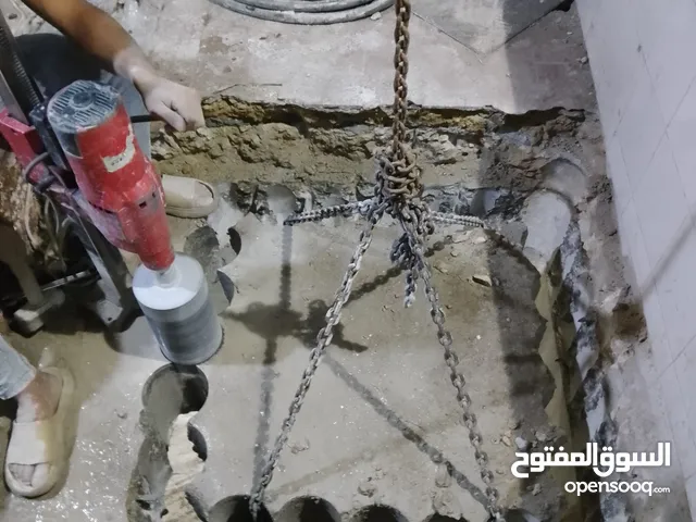 الكور والمنشار اللتخريم وتقطيع الخرسنات بأحدث الأجهزة وبدون اي تصدعات ولا اى اهتزازات للمكان