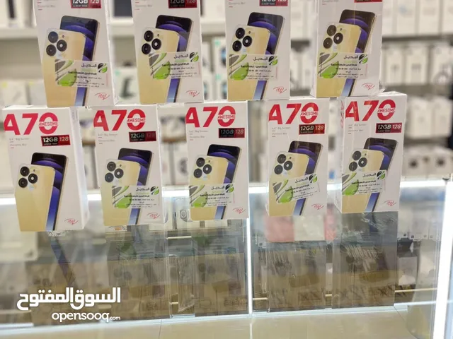 12ram /Itel A70 /128 GB/ متوفر جميع الالوان جديد وليس مستعمل مكفول كفاله البديل سنه كامله