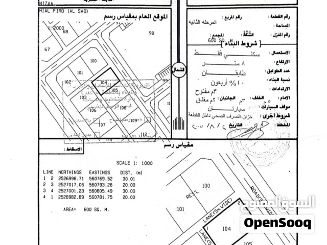 Residential Land for Rent in Al Dakhiliya Nizwa
