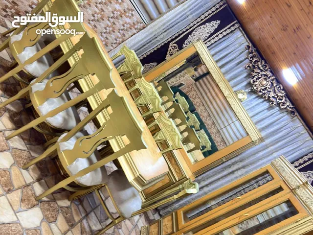غرفة سفره مصريه 8 كراسي خشب زان