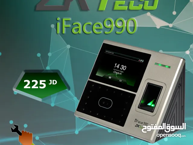 ساعة مراقبة الدوام عن طريق بصمة الوجه ZKT iFace990