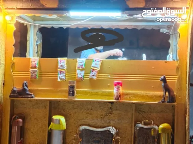 كشك شاي البيع مكان الابله