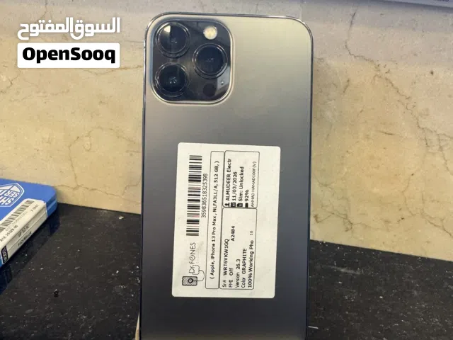 13 pro max  512 قيقا تب نظافه ولا خدش مكفول   بطاريه 92