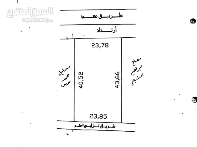 قطعة ارض تجاريه بعد مسجد الشورى