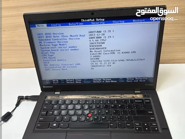 اقوي العروض لب توبات lenovo x1 carbon core i5  كور اي فايف بمواصفات قويه بسعر مغري جدا