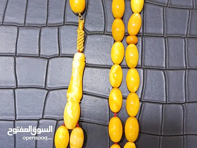 سبحة كهرب بولوني قديم قطع بيض الحمام