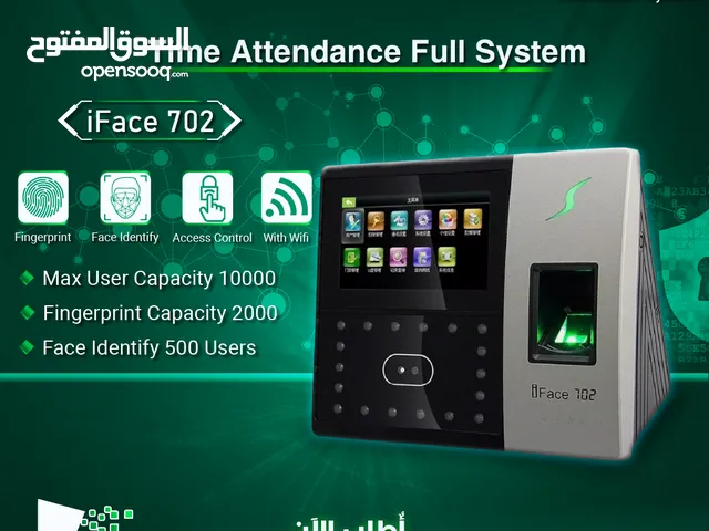 ساعة دوام بصمة دوام للموظفين حضور و مغادره Zkteco iFace 702 Time Attendance Employee