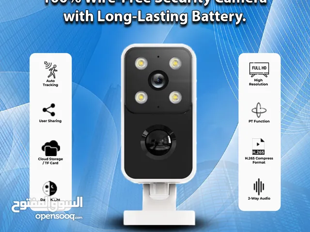 100% Wire-Free Security Camera with Long-Lasting Battery