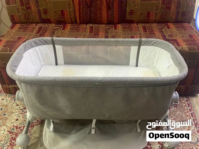 Baby Cot / Bassinet with Mosquito Net – Grey colour With all it's accessories comfortable and safe