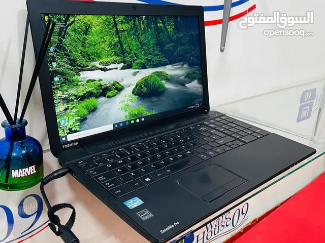 لابتوب Toshiba كور اي فايف يصلح لطلاب الجامعات وللبرامج والأعمال المكتبية وملفات الصوت والفيديو