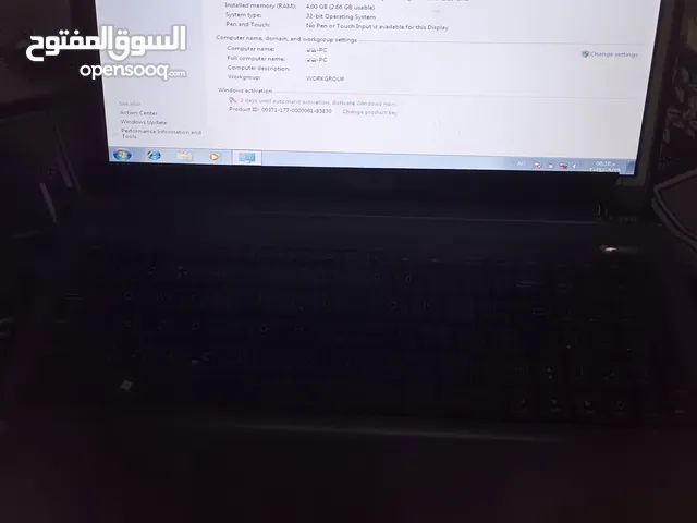 لابتوب مستعمل نوع Asus شغال مافي اي شي cor i7 المشكله الوحيده هي الاطار بدو تغير