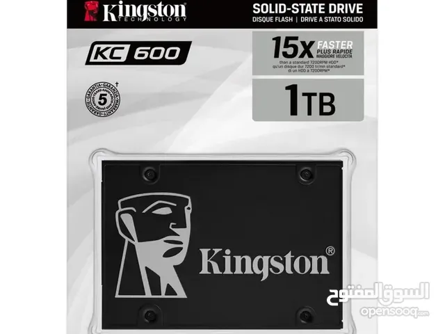 هارد دسك اس اس دي داخلي سريع 1000GB KINGSTON KC600 3D NAND 15X SPEED DESKTOP - LAPTOP GAMING SSD