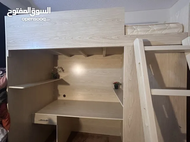 Loft Bed + Desk + Wardrobe + Mirror