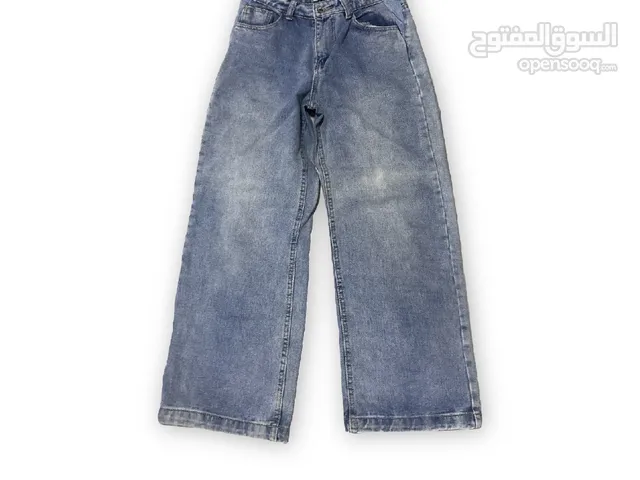 بنطلون جينز وايد ليق wide leg سايز 28