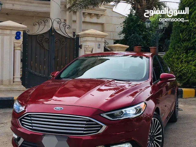 Red FORD fusion SE 2019 لايجار اسبوعي وشهري