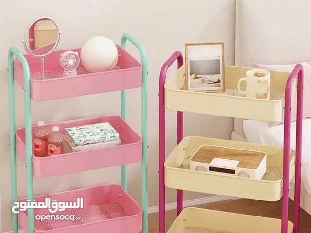 عربة مصنوعة من الحديد المقاوم للصدأ  متعدد الاستخدامات وسهلة الحركة